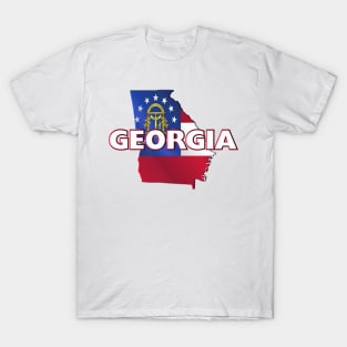 Georgia Colored State T-Shirt